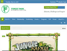 Tablet Screenshot of forestparkpta.org